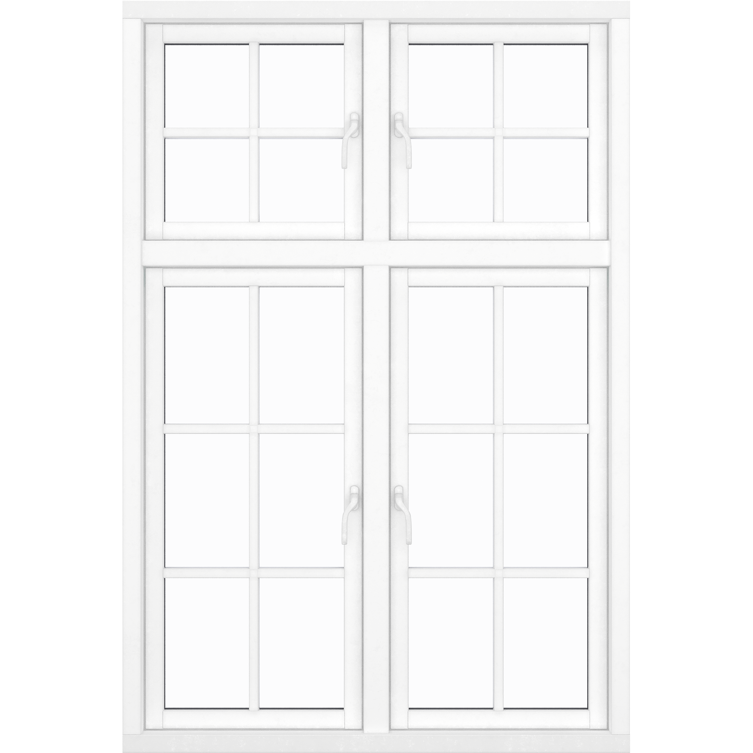 2 casements 20 window panes