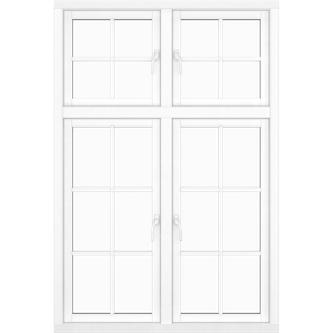 2 casements 20 window panes