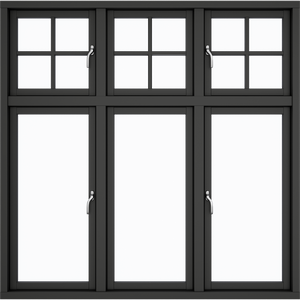 3 casements 15 window panes