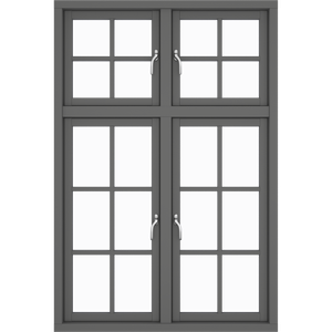 2 casements 20 window panes