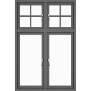 Four Opening Sashes, 10 Panes