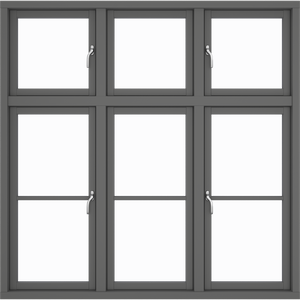 Four Opening Sashes, 10 Panes