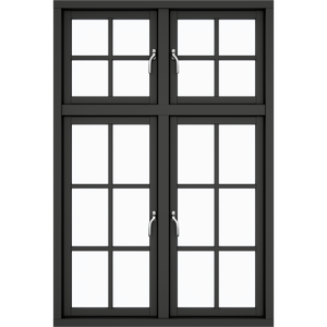 2 casements 20 window panes