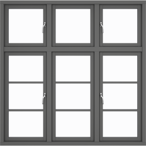 3 casements 12 window panes