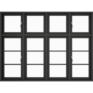 4 casements 16 window panes
