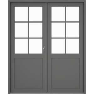 12 Panes Over Two Panels