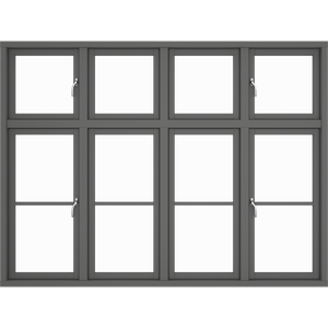 4 casements 12 window panes