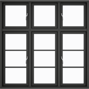 3 casements 12 window panes